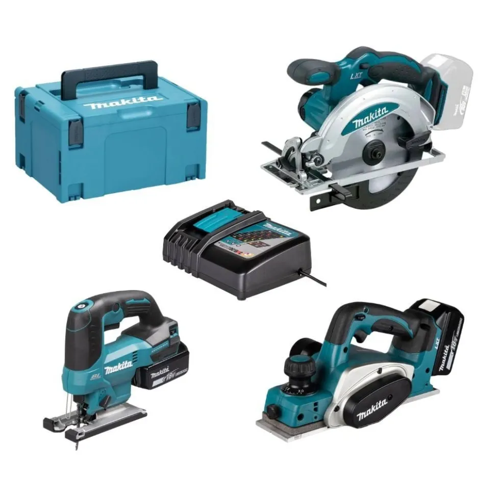 Kit Combo 18V DKP180Z + DJV184Z + DSS610Z Makita DKP180PRO1