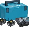 Kit de Baterias 6,0 Ah BL1860Bx2 + DC18RC Makita 198116-4