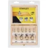 Kit de Fresas TCT p/ Madeira – 10Pcs Stanley STA80020-XJ