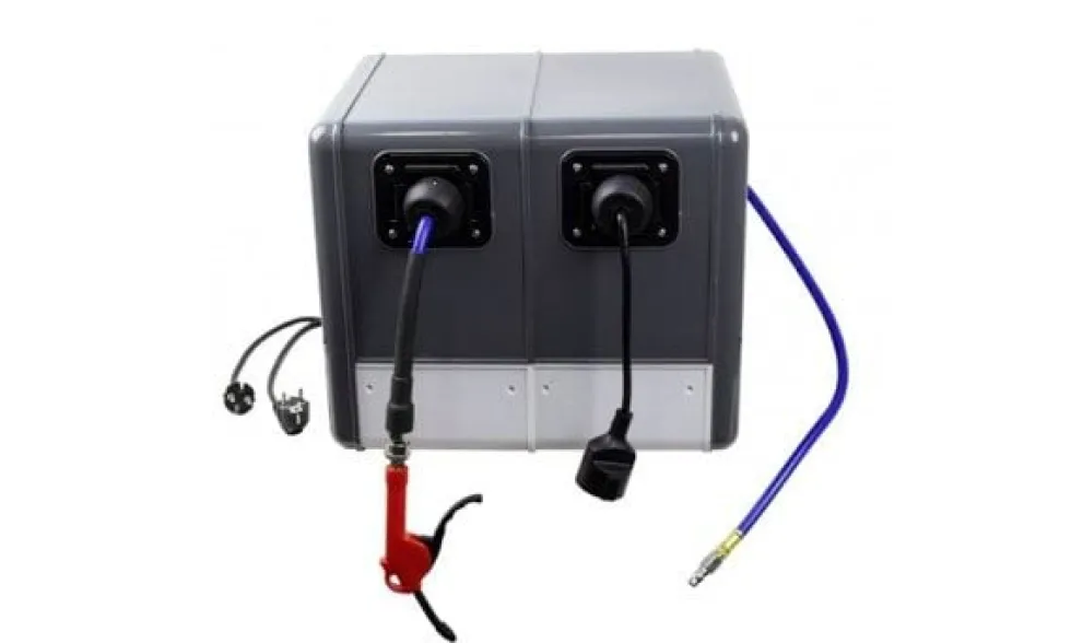 Kit Enroladores de Mangueiras de Ar / Elétrico Kroftools 2075