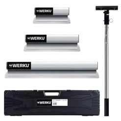 Kit Espátulas Inox com Cabo Telescópico WERKU WK602540