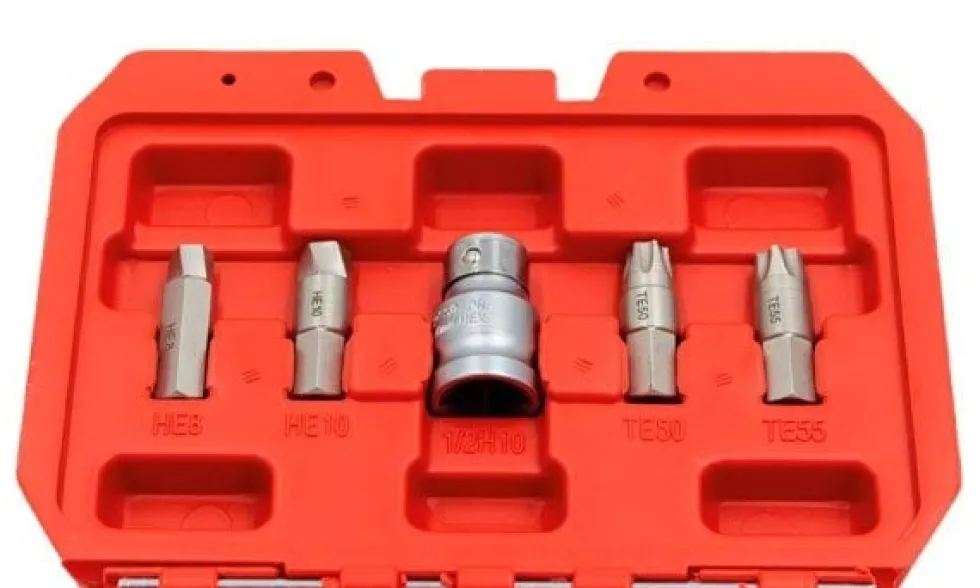 Kit extrator perfis danificados TORX/HEX 19 peças Kroftools 3074