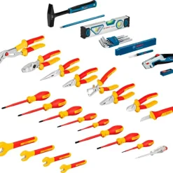 Kit Ferramenta Manual para Electricistacom 37 undidades + Mala L-BOXX 136 Bosch 1600A02NG4