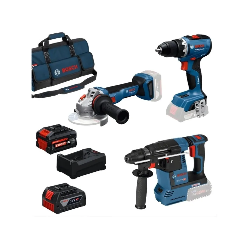 Kit 3 Ferramentas + 2 Baterias Bosch 0615A500AJ
