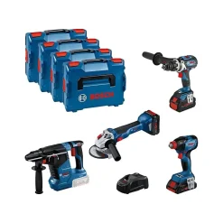 Kit 4 Ferramentas Professional 18V Bosch 0615990N32