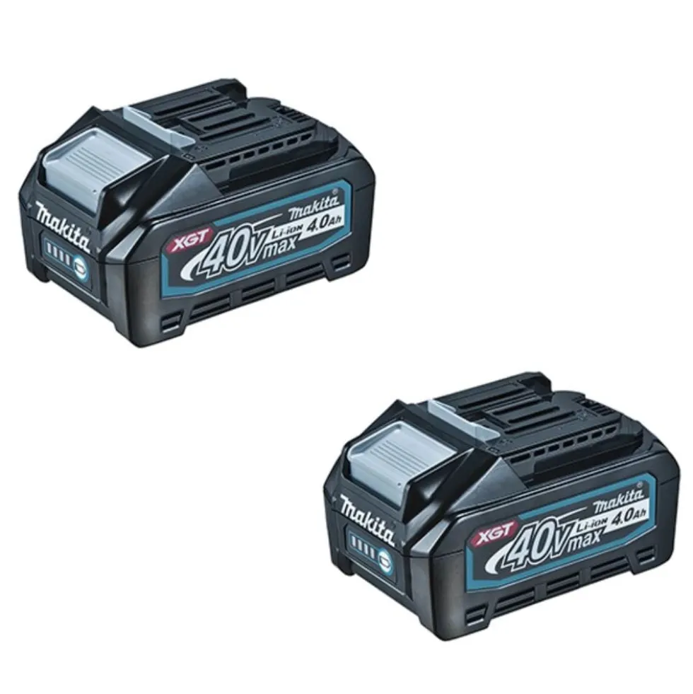 Kit Fonte Alimentação 40Vmax 2.5Ah Baterias e Carregador Makita 191J39-5