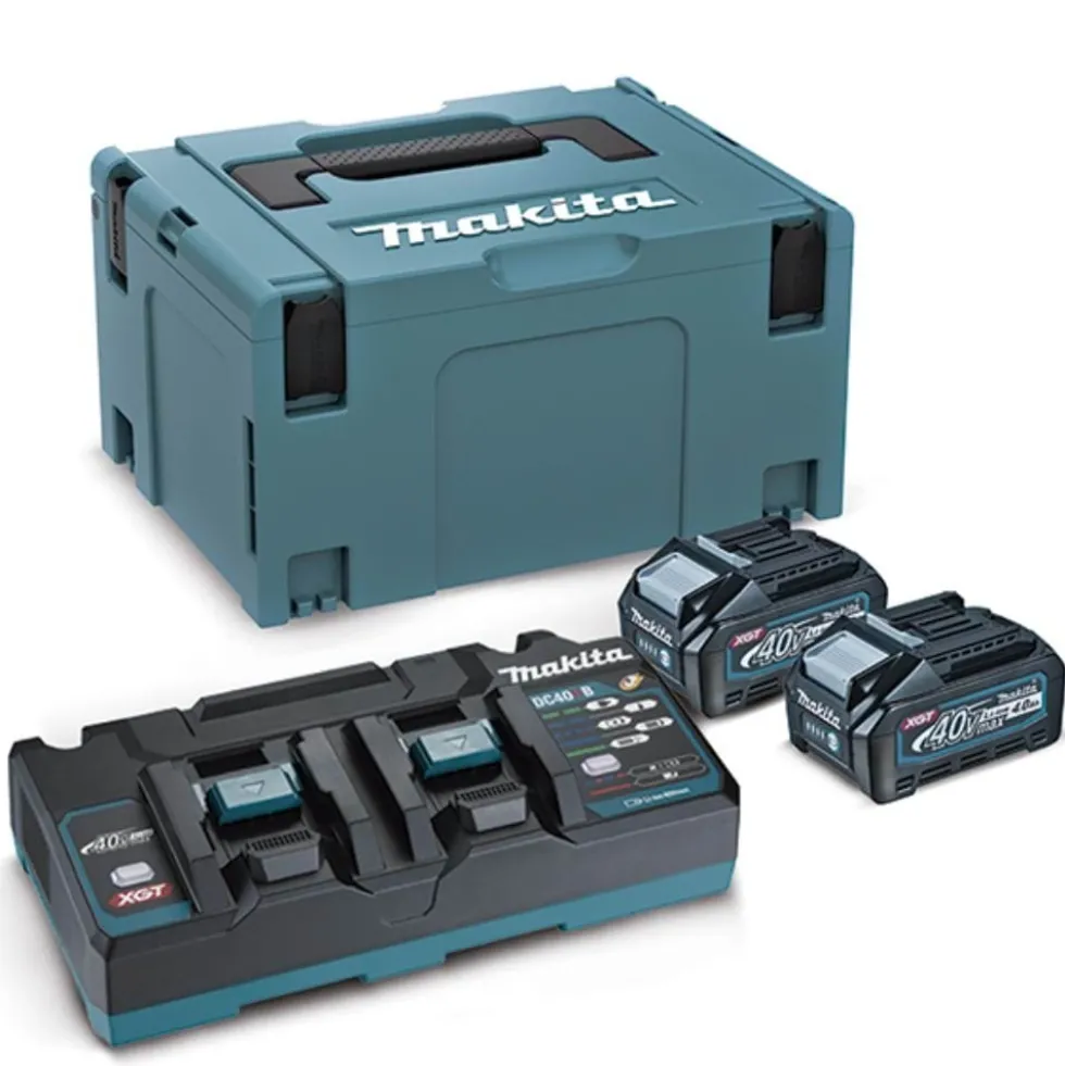 Kit Fonte Alimentação XGT 2 x 4AH + DC40RB (MAKPAC) Makita 191U008