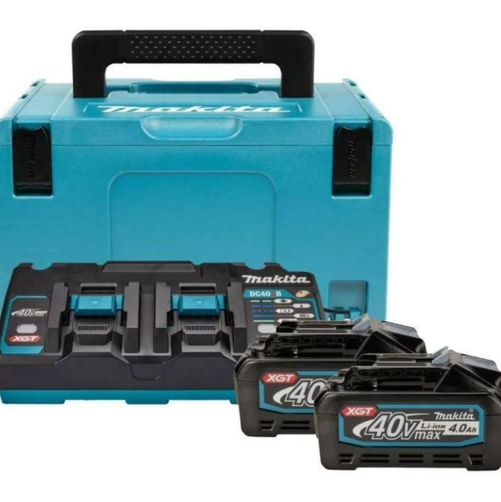 Kit Fonte Alimentação XGT 2 x 4AH + DC40RB (MAKPAC) Makita 191U008