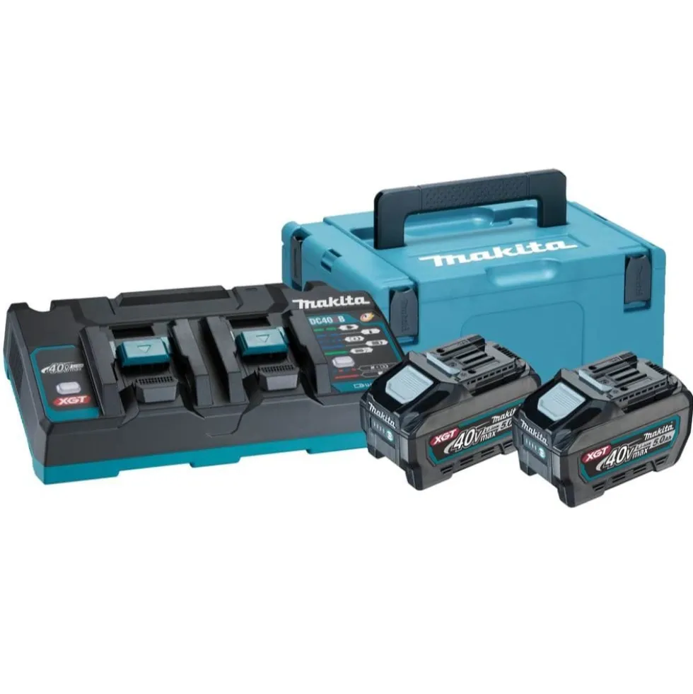 Kit Fonte Alimentação XGT 2 x 5AH + Makita DC40RB (MAKPAC)