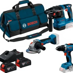 Kit GBH 18V-22 + GSR 18V-65 + GWS 18V-8 Bosch 0615A50094
