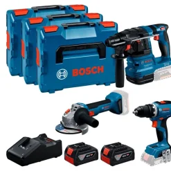 Kit GBH 18V-22 + GSR 18V-65 + GWS 18V-8 Bosch 0615A5009G