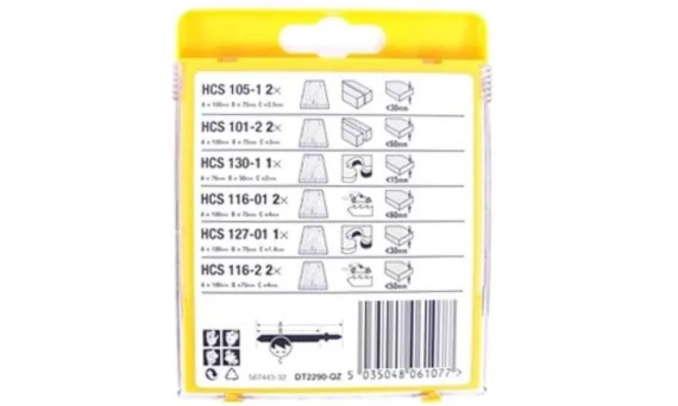 Kit 10 Lâminas de Tico-Tico p/ Madeira DeWalt DT2290-QZ