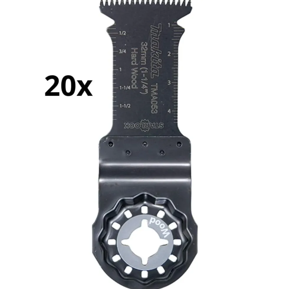 Kit 20 Lâminas Imersão 32X50 mm Bimetal Makita B-6487020