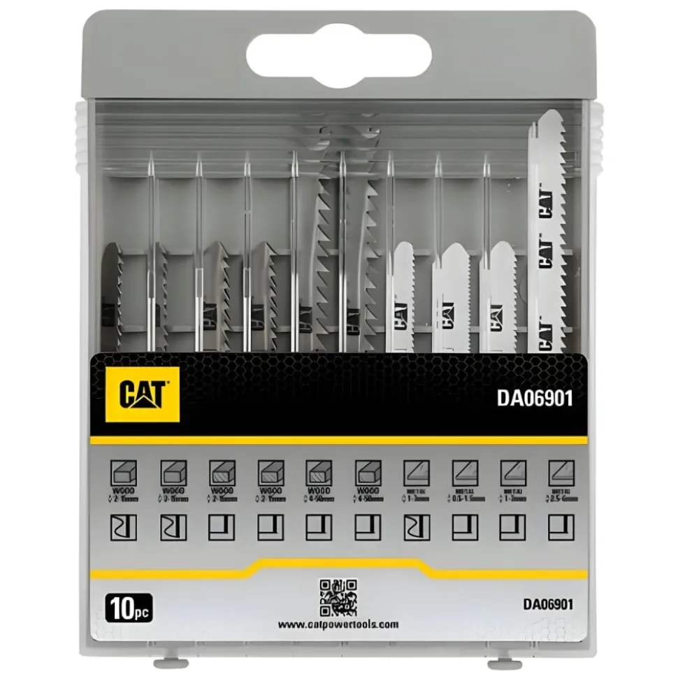 Kit 10 Lâminas Madeira e Metal P/ Tico-tico CAT DA06901