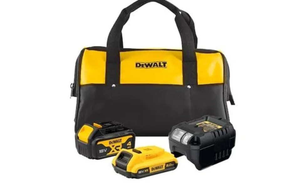 Kit Mala p/ Ferramentas + 2 baterias e Carregador Dewalt DCB1102MDR-QW