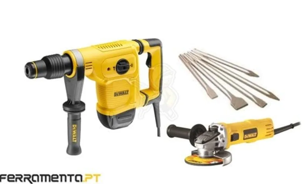 Kit Martelo Demolidor 5Kg + Mini-Rebarbadora DeWalt CPROF622