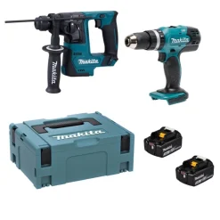 Kit Martelo DHR171Z + Berbequim DHP453RFE Makita MKDLX2025T
