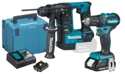 Kit Martelo Ligeiro 18V + Berbequim Aparafusadora 18V 40Nm Makita DLX2454AJ