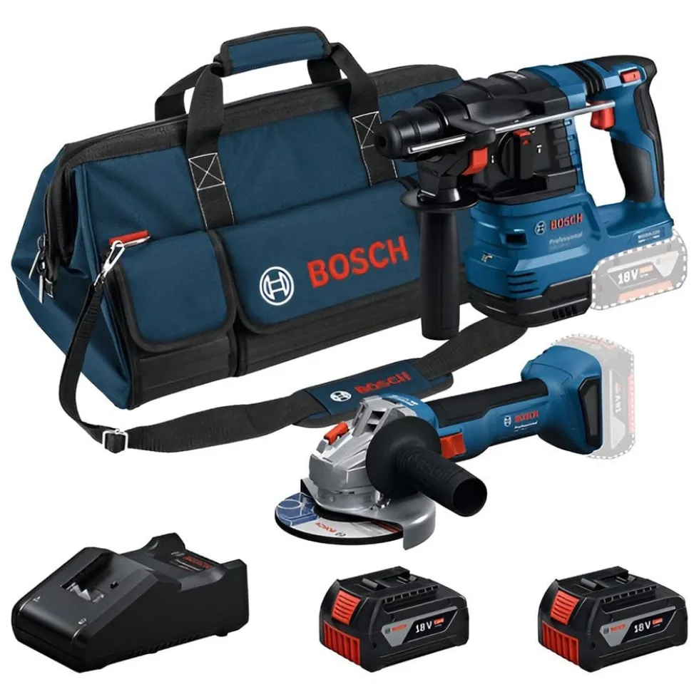 Kit 2 Máquinas GWS 18V-8 + GBH 18V-22 Bosch 0615V0003C