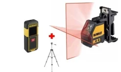 Kit Nível laser DW088K + Medidor DW033-XJ + Tripé 1-77-201