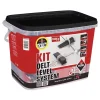 Kit p/ Nivelamento de Cerâmicas Delta Level System 2mm Pal Box (20 Un.) Rubi 3919