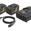 Kit Power-Pack 22V Carregador 100–240V +2 Baterias Li-Ion 21,6V 9.0AH Rems 571594R220