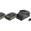 Kit Power-Pack 22V Carregador 100–240V +2 Baterias Li-Ion 21,6V 2.5AH Rems 571590R220