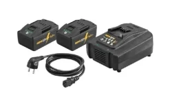 Kit Power-Pack 22V Carregador 100–240V +2 Baterias Li-Ion 21,6V 9.0AH Rems 571592R220