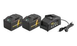 Kit Power-Pack 22V Carregador 100–240V +2 Baterias Li-Ion 21,6V 9.0AH Rems 571592R220