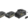 Kit Power-Pack 22V Carregador 100–240V +2 Baterias Li-Ion 21,6V 1.5AH Rems 571589R220