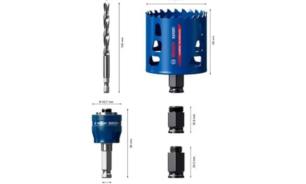 Kit Serra Craneana EXPERT Tough Material 68mm Bosch 2 608 900 450,