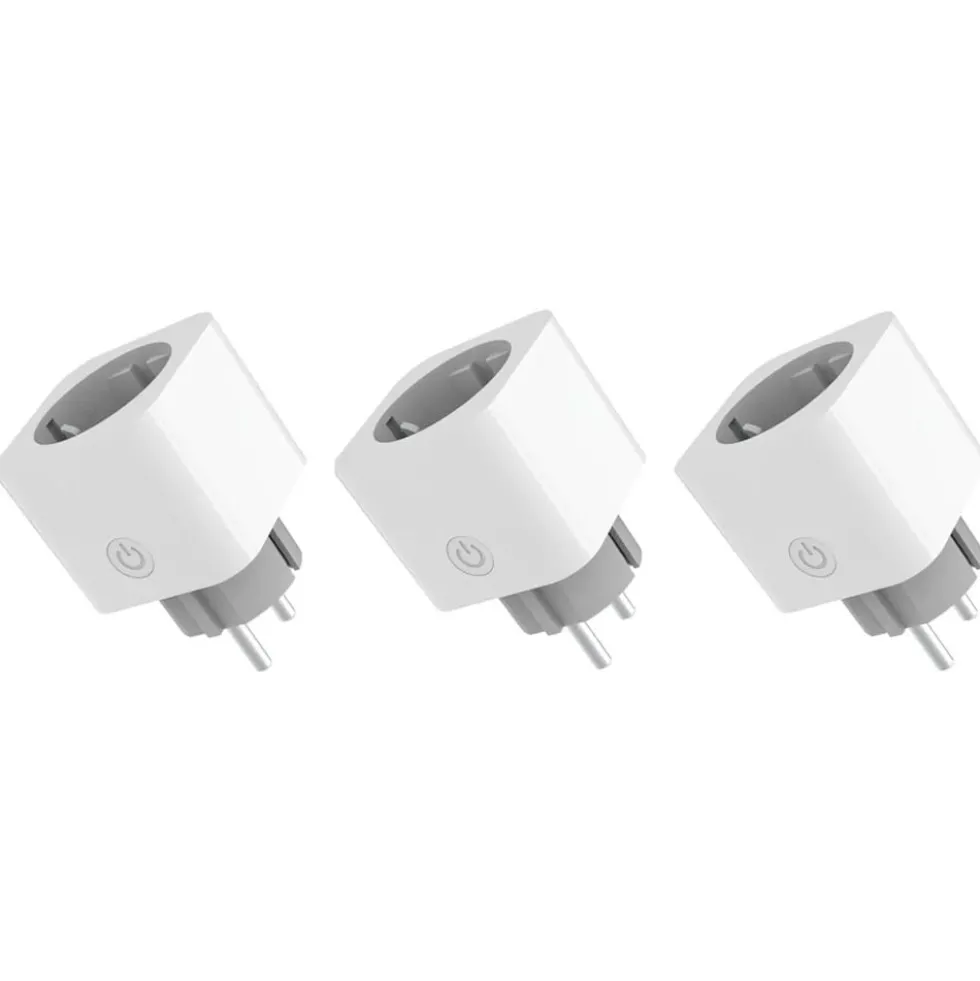 Kit 3 Tomadas Inteligentes Wi-Fi Energeeks EG-EW009MC