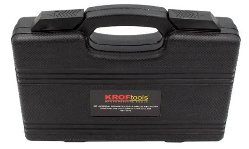 Kit universal desmontar porcas rodas anti-roubo Kroftools 3078
