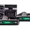 Kit 2x Baterias 18V + Carregador 14.4-18V Hikoki UC18YFSLWEZ