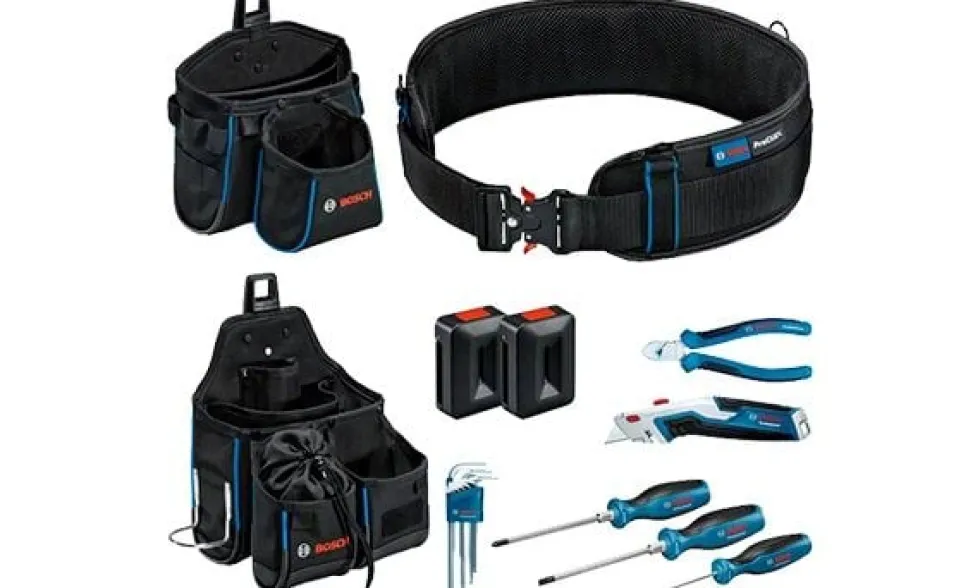 Kit 2x Bolsa GWT + Cinto 93 + Ferramentas Bosch 1600A02H5C