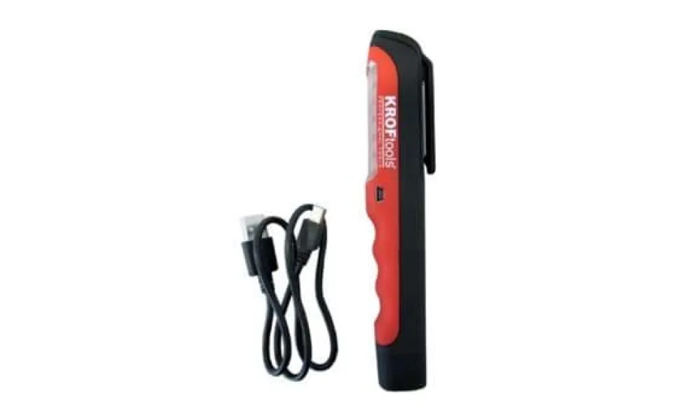 Lanterna Caneta Recarregável 6+1 COB LED 80LM Kroftools 1075