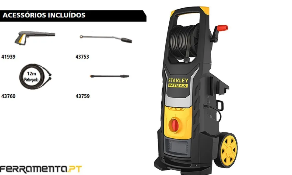 Lavadora de Alta Pressão 3000W 150 Bar Stanley SXFPW30E