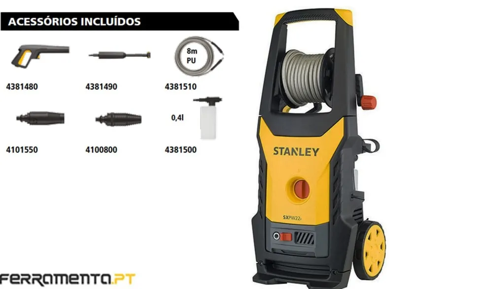 Lavadora de Alta Pressão 2200W 150 Bar Stanley SXPW22E