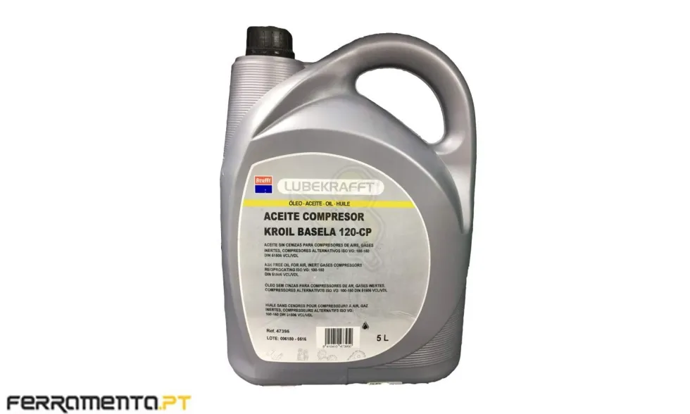 Óleo para Compressores de Piston Krafft 120-CP 5L 47395