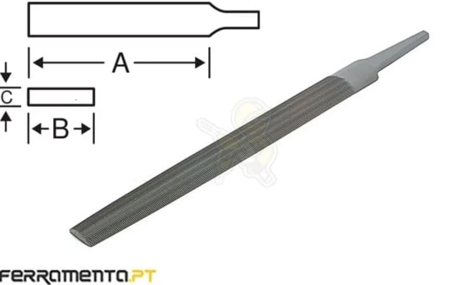 Lima de Meia-Cana Murça 10" Bahco 1-210-10-3-0