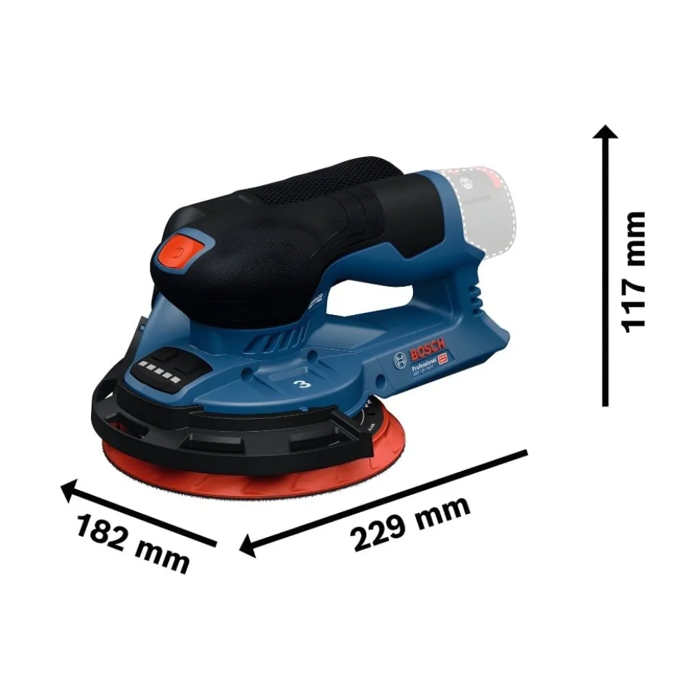 Lixadeira excêntrica sem fio GEX 12V-150-3 Bosch 0601373301