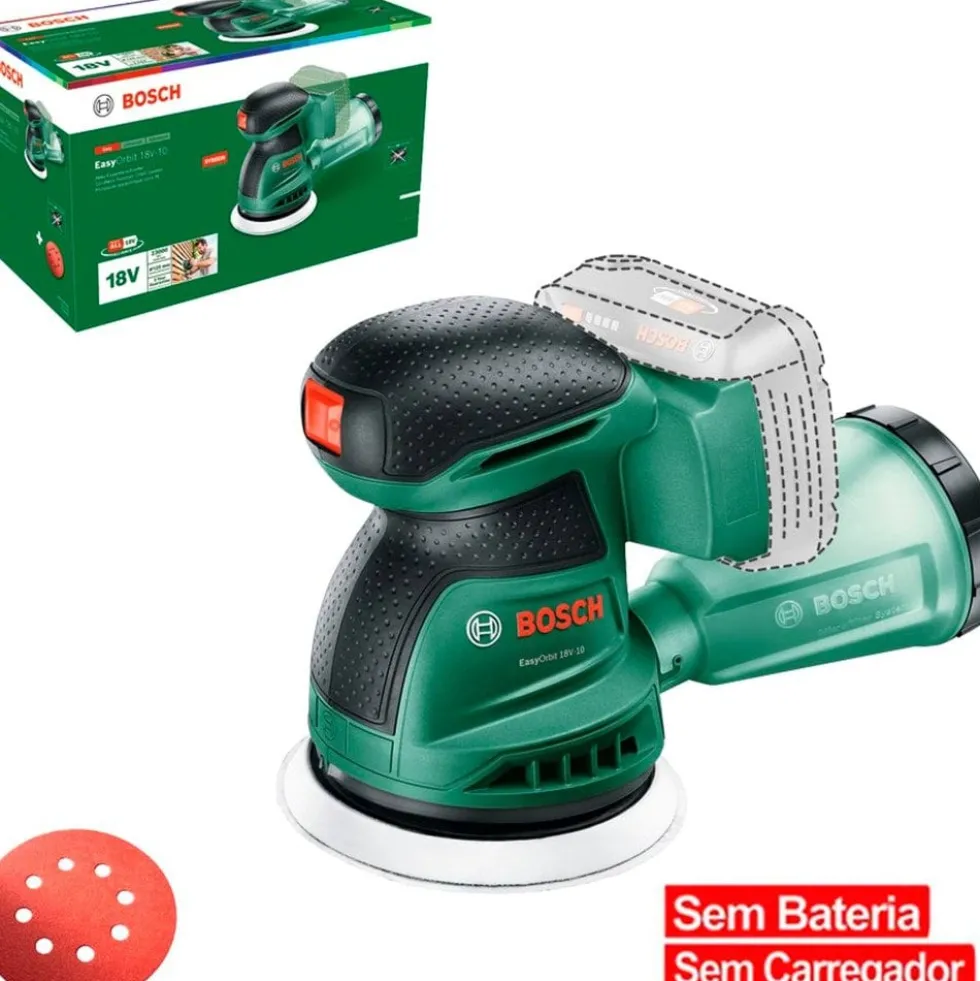 Lixadora Orbital EasyOrbit 18V-10 Bosch 06033E4000