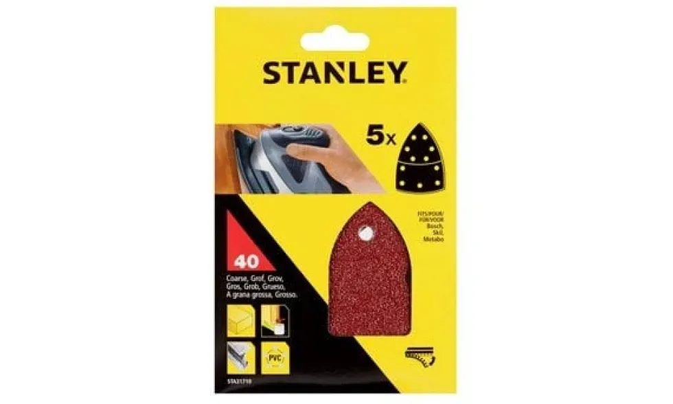 Lixas de Detalhes c/ Velcro G40-120 Stanley