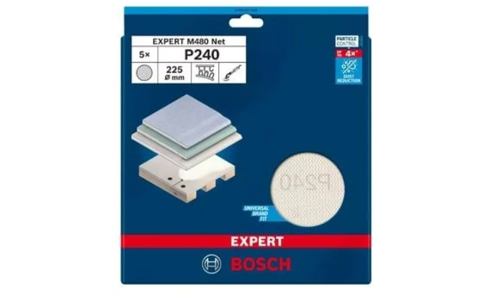 Lixas de Rede M480 Ø225mm GR180 (25Un) Bosch 2608900711