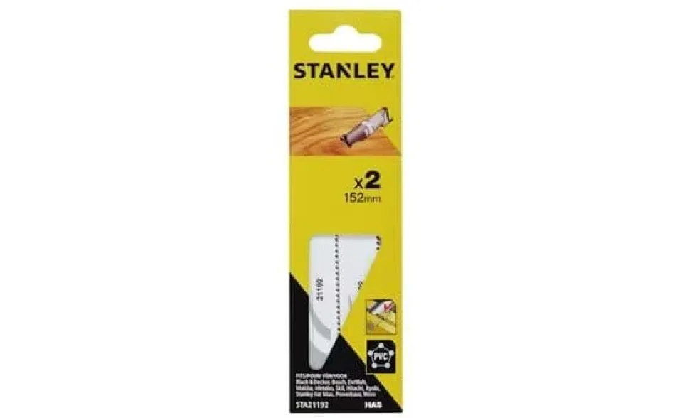 Lâminas de Serra Sabre HAS 152mm p/ Madeira Stanley STA21192-XJ