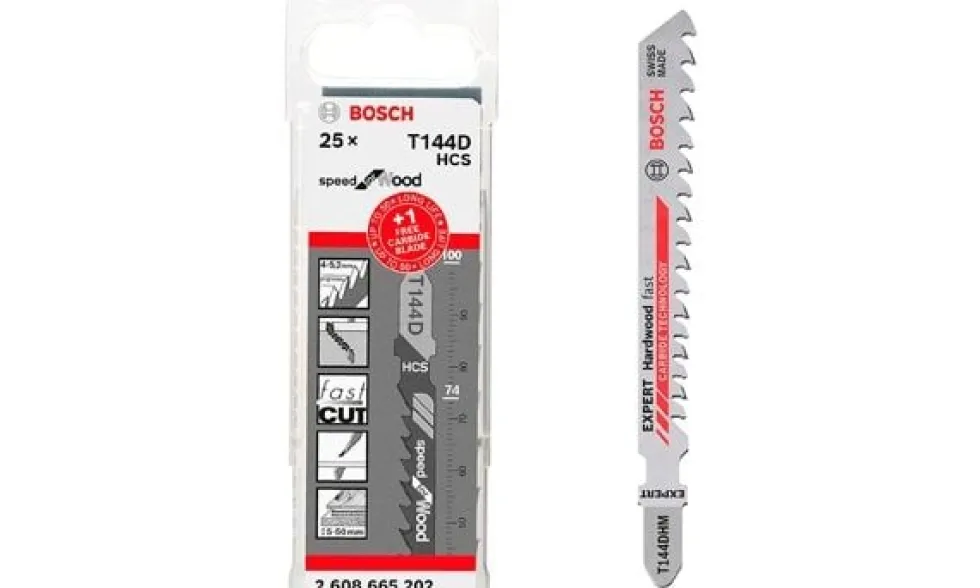 Lâminas de Serra Sabre Para Madeira T 144 D 25un Bosch 2608665202