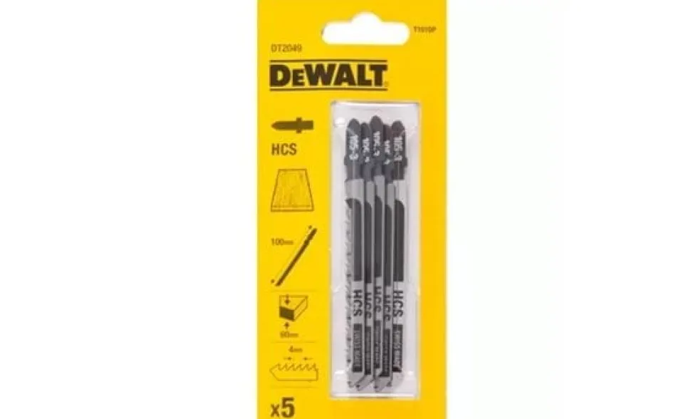 Lâminas De Serra Vertical HCS 100mm Dewalt DT2049-QZ