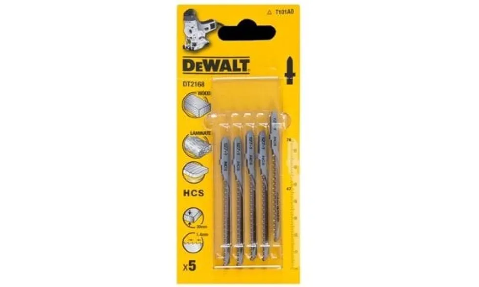 Lâminas De Serra Vertical HCS 76mm Dewalt DT2168-QZ
