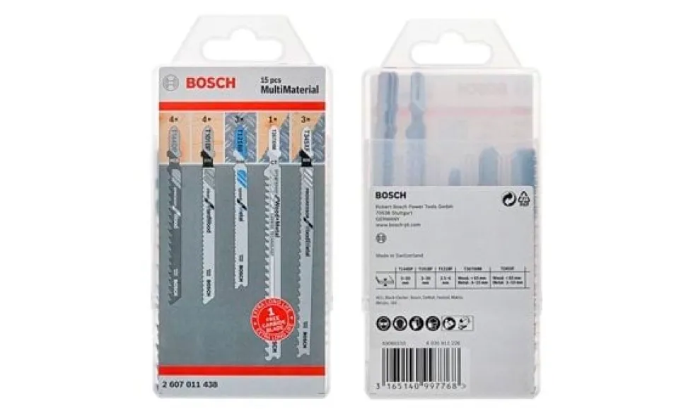 Lâminas de Serra Vertical Multimaterial 15un Bosch 2607011438