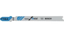 Lâminas de Serra Vertical T118 A p/ Metal - 5pcs Bosch 2608631013